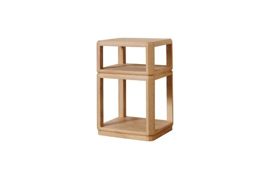 Jill light wood bedside table Clipped