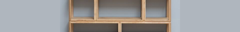 Material Details Jill light wood shelf