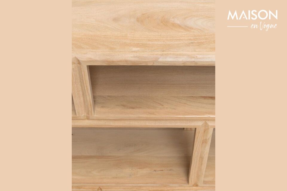 Discover the perfect balance between functionality and aesthetics with our mango wood shelf