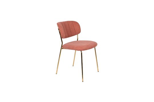 Jolien chair gold and pink