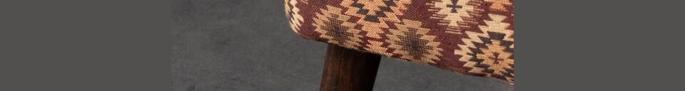 Material Details Joshua dark wood armchair