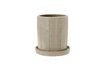 Miniature Julian beige stoneware planter 1