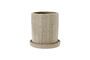 Miniature Julian beige stoneware planter Clipped