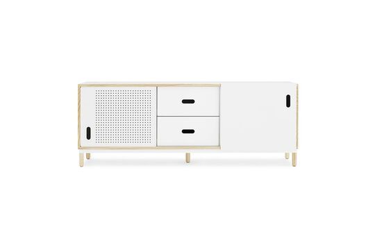 Kabino ash and white metal sideboard Clipped