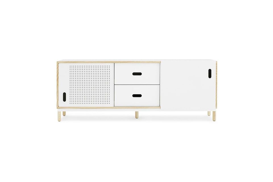 Kabino ash and white metal sideboard Normann Copenhagen