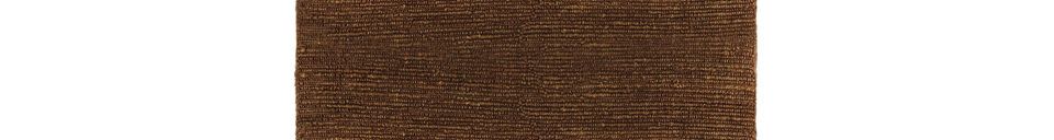 Material Details Kathu large rust jute rug