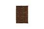 Miniature Kathu large rust jute rug Clipped