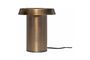 Miniature Keen brown metal table lamp Clipped