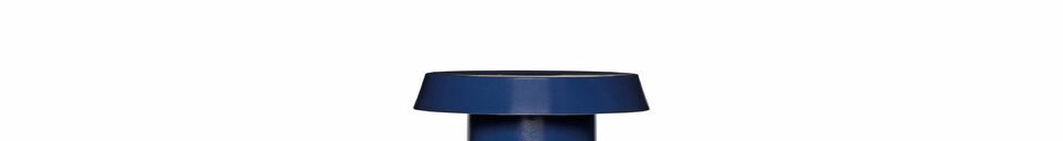 Material Details Keen dark blue metal table lamp