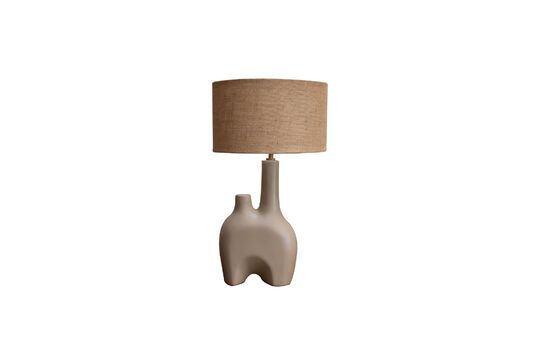 Kharai taupe stoneware table lamp Clipped