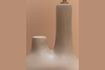 Miniature Kharai taupe stoneware table lamp 4