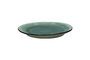 Miniature Kimo turquoise stoneware dessert plate Clipped