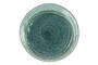 Miniature Kimo turquoise stoneware dinner plate Clipped