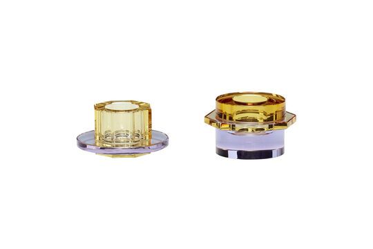 Kiosk violet crystal candlestick Clipped