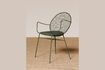 Miniature Klara green metal chair 3