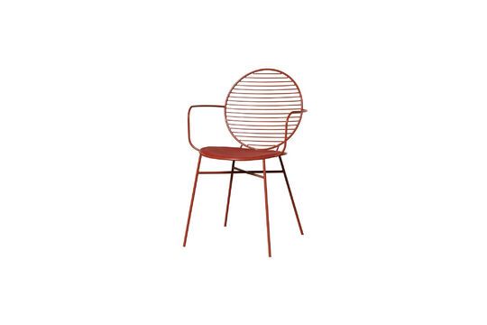 Klara red metal chair Clipped