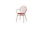 Miniature Klara red metal chair Clipped