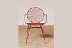 Miniature Klara red metal chair 2