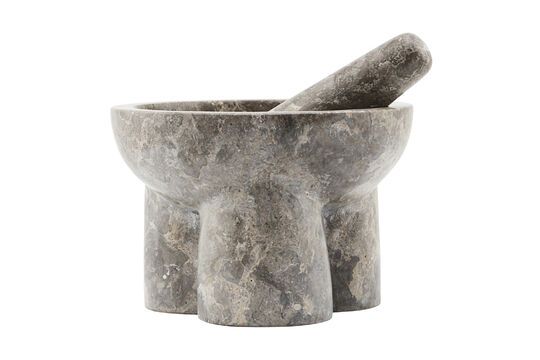 Kulti grey marble mortar