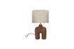 Miniature Lampedusa brown wooden lamp 1