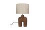 Miniature Lampedusa brown wooden lamp Clipped