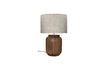 Miniature Lampedusa fluted lamp in brown wood 1