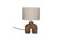 Miniature Lampedusa small brown wooden lamp Clipped