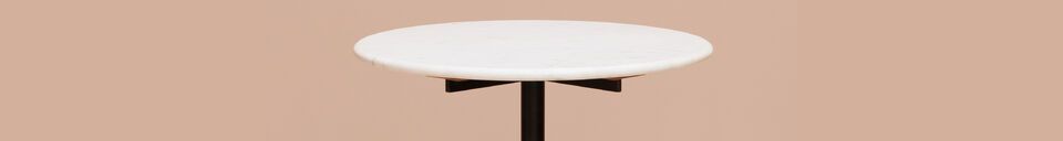 Material Details Lana white marble dining table