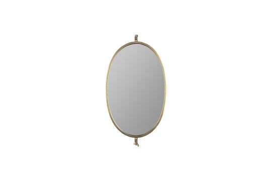 Lara gold-tone metal mirror Clipped