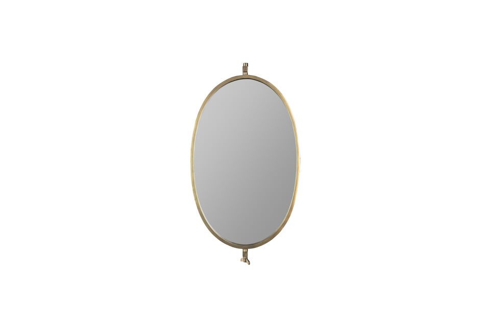 Lara gold-tone metal mirror White Label