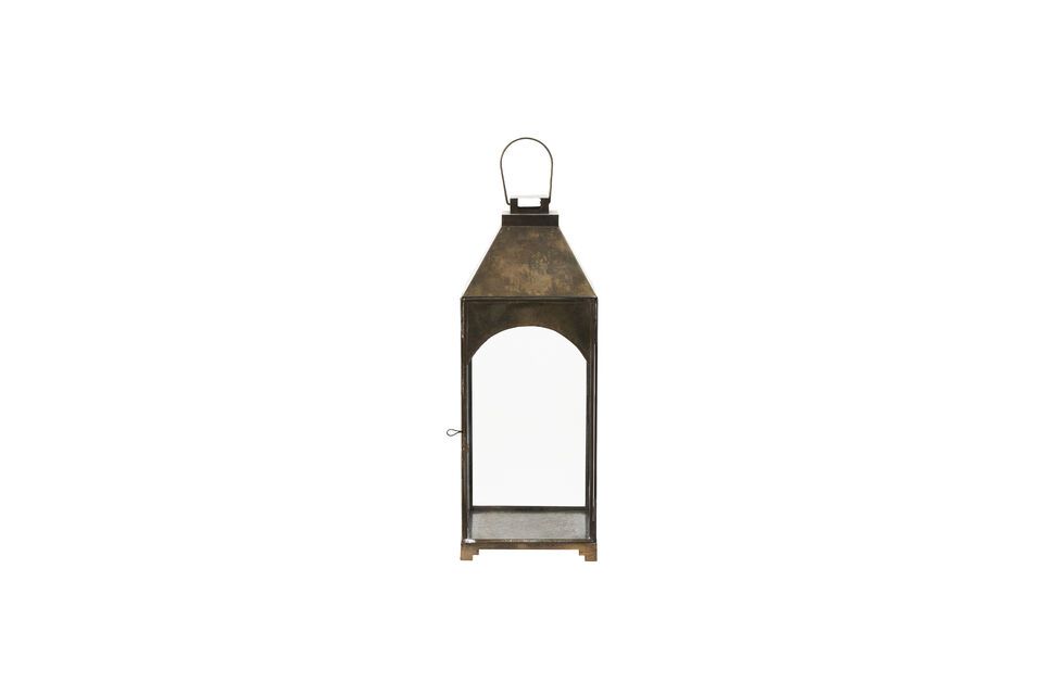 Discover the timeless elegance of the Arch gilded iron lantern