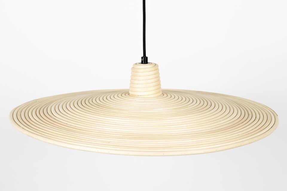 Large beige rattan pendant Balance - 5