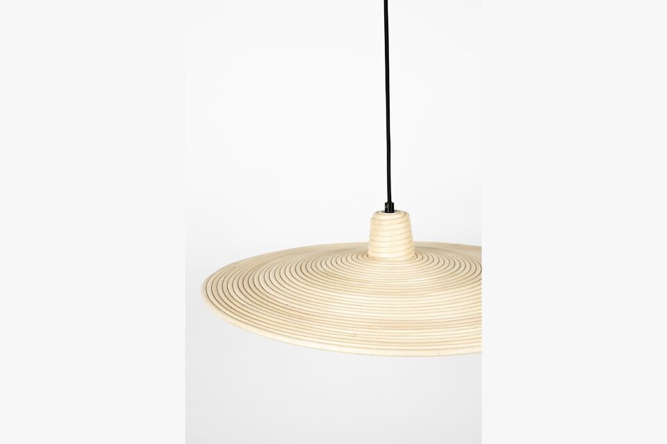 Large beige rattan pendant Balance - 6