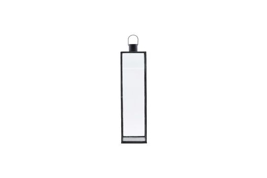 Large black metal lantern Narrow Clipped