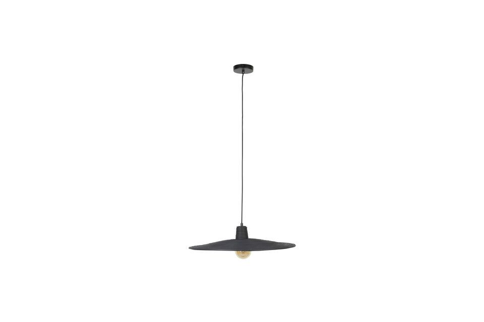 Large black rattan suspension Balance Zuiver