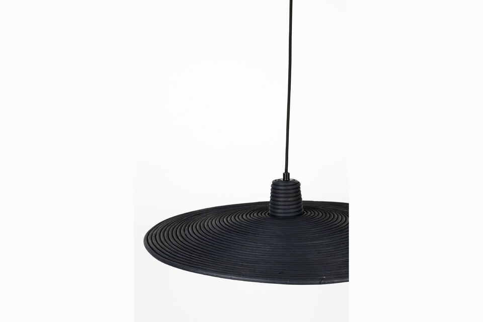 Large black rattan suspension Balance - 4