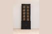 Miniature Large black wooden display cabinet Auriac 1