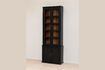 Miniature Large black wooden display cabinet Auriac 5