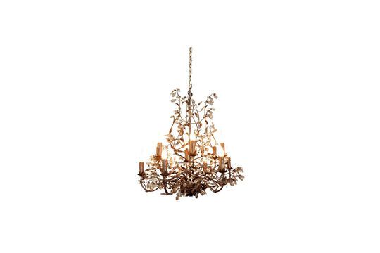 Large brown metal chandelier Rambouillet Clipped