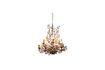 Miniature Large brown metal chandelier Rambouillet 2