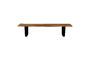 Miniature Large brown wooden bench Aka Clipped