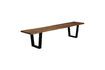 Miniature Large brown wooden bench Aka 7