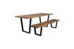 Miniature Large brown wooden bench Aka 8