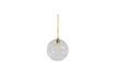 Miniature Large clear glass suspension Atom 1