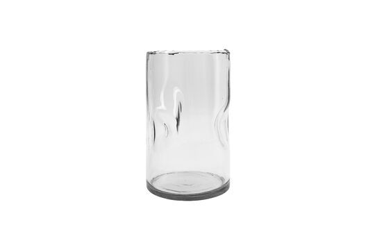 Large Clear glass vase Clipped