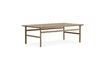 Miniature Large coffee table in Grow solid brown oak 1