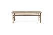 Miniature Large coffee table in Grow solid brown oak 5