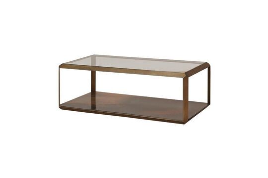 Large copper coffee table Nouveau Clipped