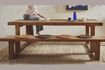 Miniature Large dark wood bench Andalucia 4