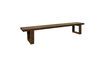 Miniature Large dark wood bench Andalucia 1